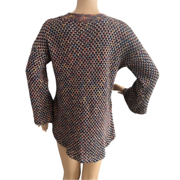 Mia Divina Wool Blend Sweater Made in Italy Stitched Top - Picture 3 of 6